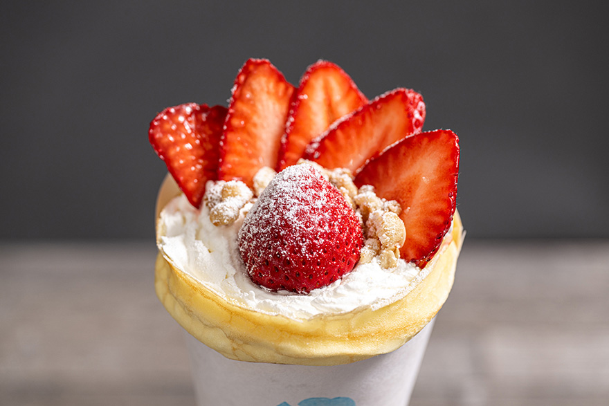 焼き立てクレープ